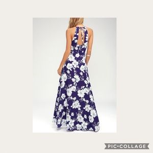 Lulu's Dresses - Blue and white floral patterned lulus dress Lulu's Dresses - Blue and white floral patterned lulus dress